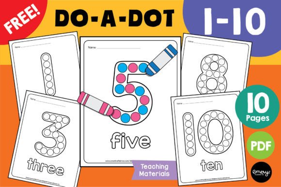 Do-a-Dot | Dot Marker Numbers 1-10: A Design Perspective
