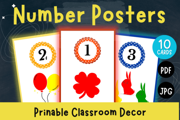 Enhance Learning Environments with Visual Number Assets