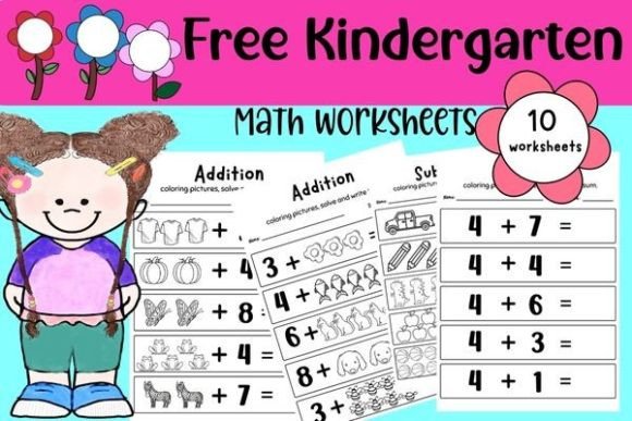 Free Kindergarten Math Worksheets: Creative Design for Learning