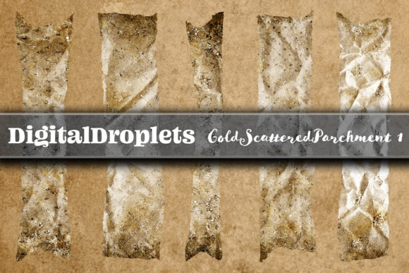 Gold Scattered Vol. 1: Torn Washi Tape Collection