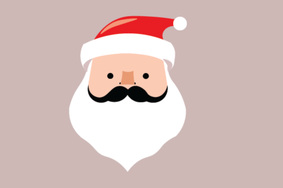 Mustachioed Santa: Elevate Holiday Design Projects