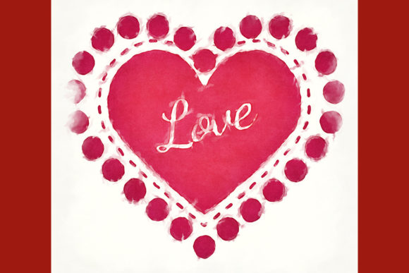 Three Grunge Valentine Hearts Square: A Design Asset with Edge