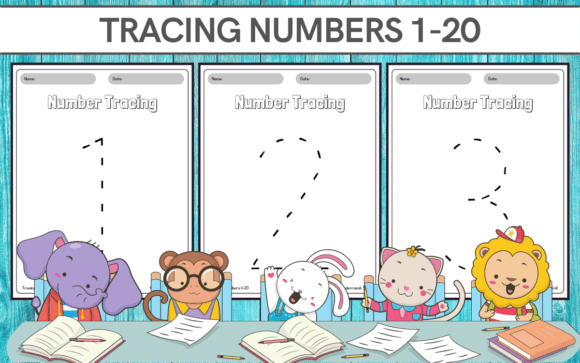 Tracing Numbers 1-20 for Kids: Designing Visual Learning