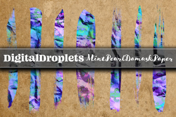 Unlock Creative Texture with MintPear Damask Paper Brush Strokes